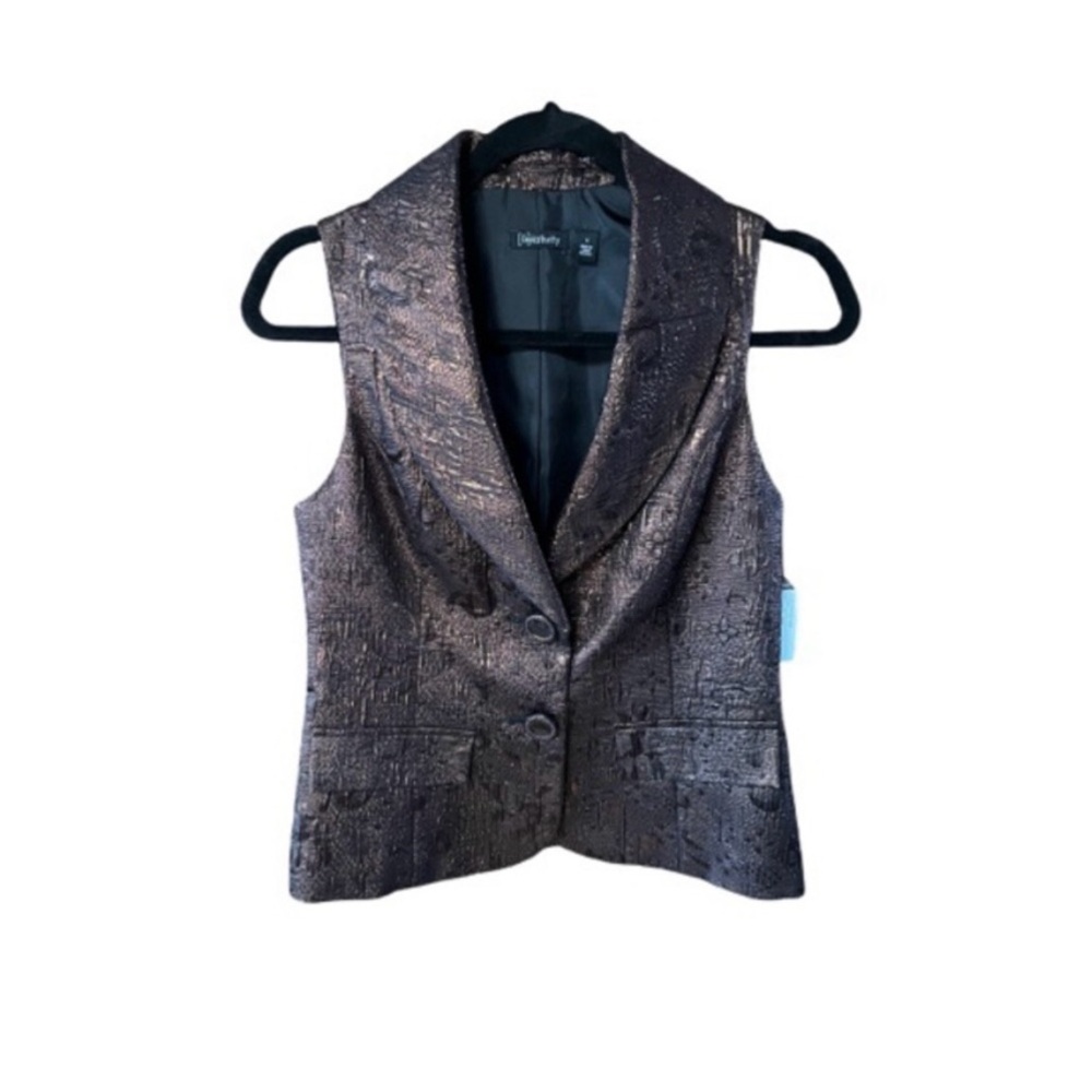Relativity Bronze Textured Vest NWT‎